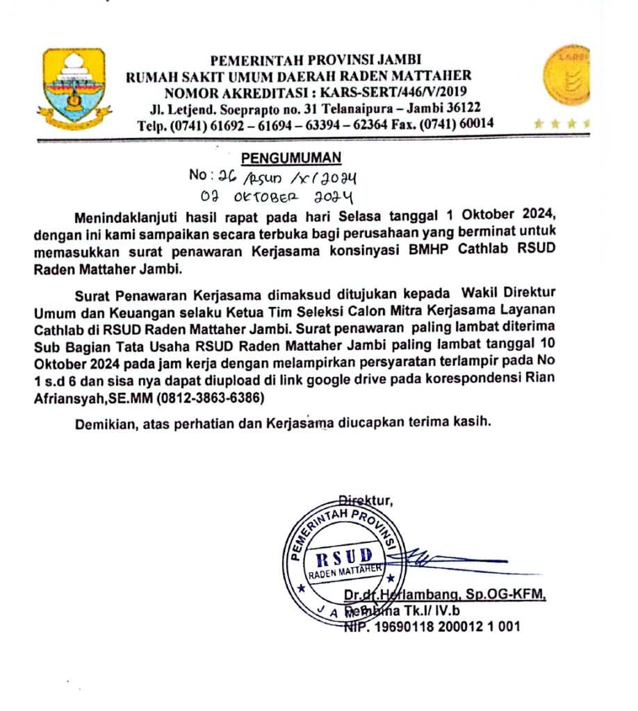 PENGUMUMAN